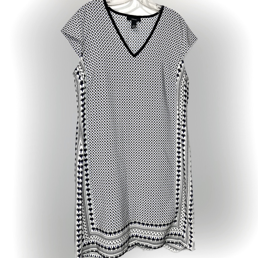 ALFANI SUMMER DRESS LIKE NEW CONDITION SZ 10 cap sleeve